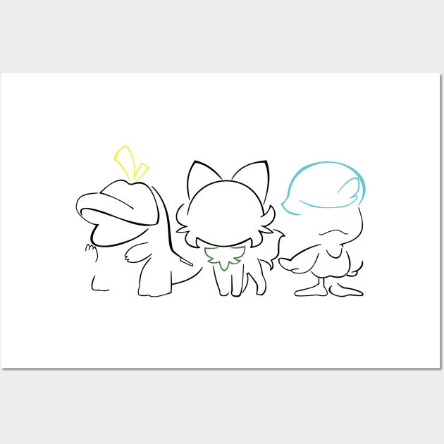 New gen starters Wall Art by Soodle